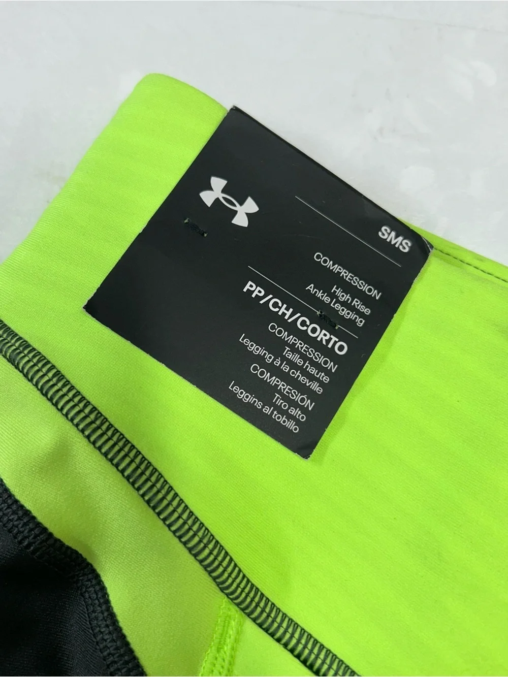 Under Armour Black & Neon Green Women’s Athletic Leggings